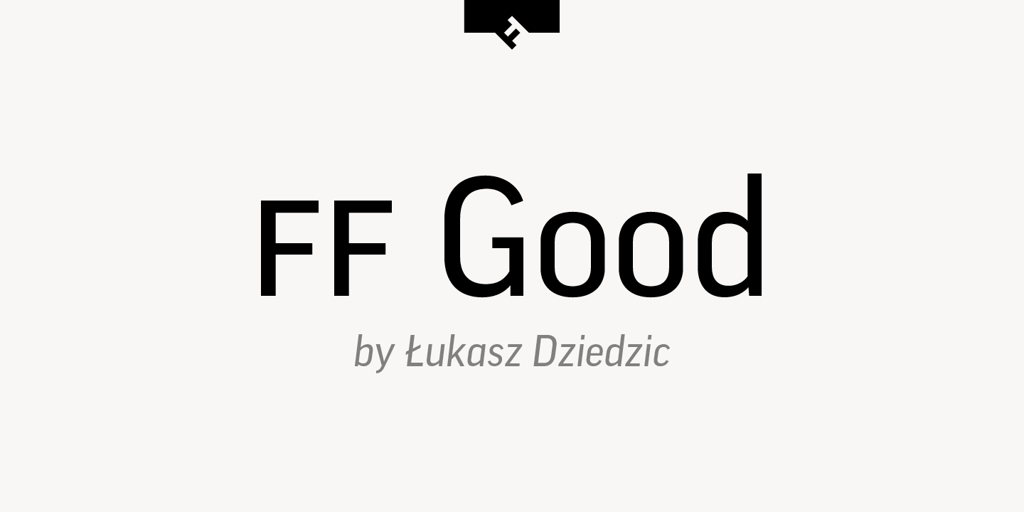 Ejemplo de fuente FF Good Pro Black Italic